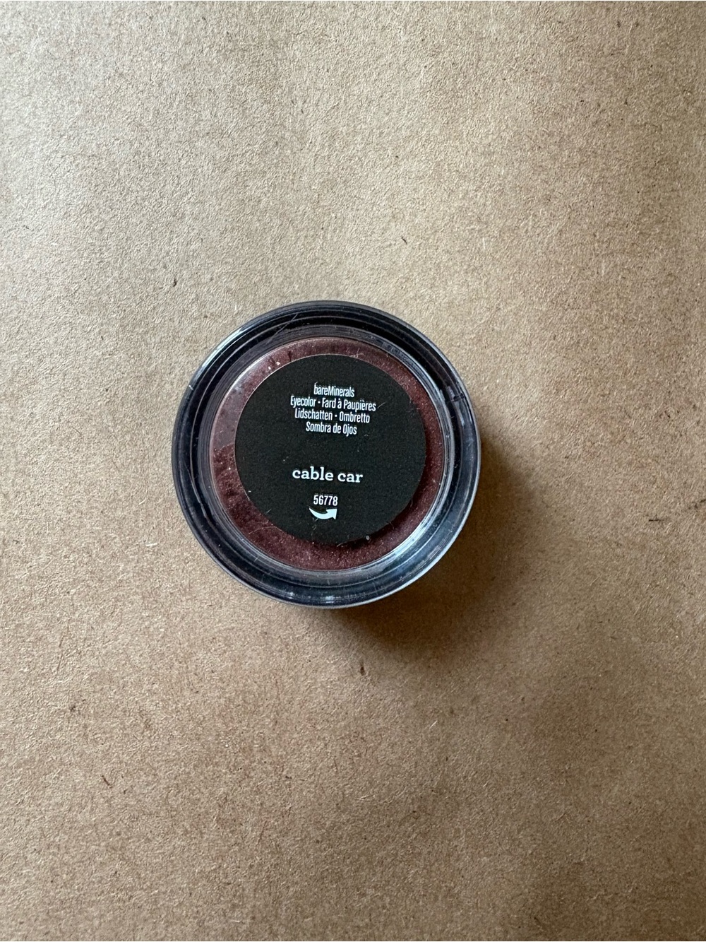 bareMinerals Loose Eyeshadow in “Cable Car” - Deep Wine color